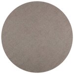 vidaXL Tapis de surface Rond LUGO Taupe Ø 200 CM Polyester
