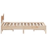vidaXL Cadre de lit sans matelas 135x190 cm bois de pin massif
