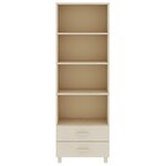 vidaXL Buffet HAMAR Marron miel 60x35x180 cm Bois massif de pin