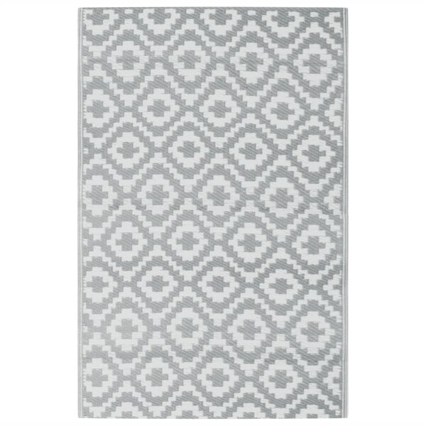 vidaXL Tapis d'extérieur ARAKIL Gris 190x290 cm PP