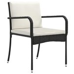 vidaXL Ensemble de jardin avec coussin acier