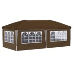 vidaXL Tente de fête pop-up 575 x 288 x 245 cm Taupe