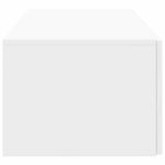 vidaXL Meuble TV mural 78 5 x 41 x 30 cm Blanc brillant