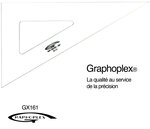 Equerre 60° 3 bords droits 26 cm