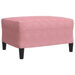 vidaXL Ensemble de canapés 3Pièces et coussins et traversins rose velours