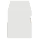 vidaXL Meubles TV avec lumières LED 2 Pièces blanc brillant 60x35x40 cm