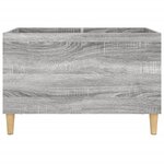 vidaXL Armoire à disques sonoma gris 74 5x38x48 cm bois d'ingénierie