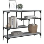 vidaXL Table console sonoma gris 100x30x75 cm bois d'ingénierie