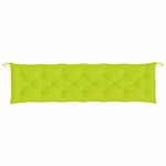 vidaXL Coussin de banc de jardin vert brillant 200x50x7cm tissu oxford