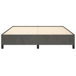 vidaXL Cadre de lit sans matelas gris foncé 160x200 cm velours