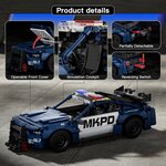 Mould King 15073 - Mustang de police