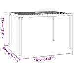vidaXL Ensemble à manger de jardin 5 Pièces anthracite acier