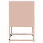 vidaXL Table de chevet rose 36x39x60 5 cm acier