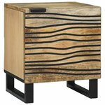 vidaXL Tables de chevet Marron et Noir 40 x 33 x 46 cm