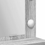 vidaXL Table de Toilette avec étagère Gris Sonoma 50 x 41 x 135 cm