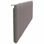 vidaXL Coussin de tête de lit taupe 180 cm tissu