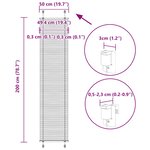 vidaXL Store plissé blanc 50x200 cm largeur du tissu 49 4 cm polyester