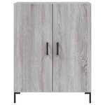 vidaXL Buffet haut Sonoma gris 69 5x34x180 cm Bois d'ingénierie