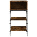 vidaXL Tables de chevet 2Pièces chêne fumé 35x34 5x70 c bois d’ingénierie