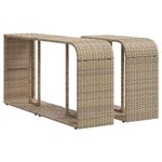 vidaXL Salon de jardin 11 Pièces avec coussins beige résine tressée