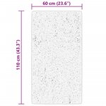 vidaXL Tapis HUARTE à poils courts doux et lavable beige 60x110 cm