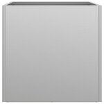 vidaXL Jardinières 2 Pièces argenté 32x30x29 cm acier galvanisé