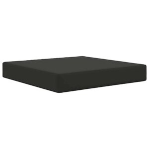 vidaXL Coussin de canapé d'extérieur Noir 60 x 60 x 8 cm Polyester