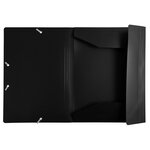 Chemise À Élastique 3 Rabats Polypropylène 4/10e Opaque Eco - A4 - Noir - X 30 - Exacompta