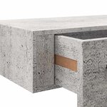 vidaXL Étagère à tiroir murale Gris béton 40x23 5x10 cm MDF