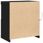 Buffet vidaXL avec lumières LED Chêne noir 60x37x67 cm