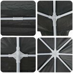 vidaXL Tente de fête Anthracite  Blanc 800 x 400 x 266 cm