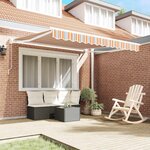 vidaXL Auvent Rétractable Multicolore 350 x 250 cm