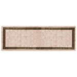 vidaXL Coureur de Tapis MARSA Noir 100 x 300 cm Polyester et PVC