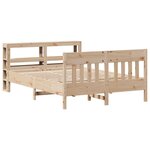 vidaXL Cadre de lit sans matelas 140x200 cm bois massif de pin