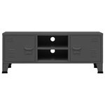 vidaXL Meuble TV industriel Anthracite 105x35x42 cm Métal