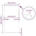 vidaXL Store enrouleur de douche avec cassette largeur du tissu 116 cm