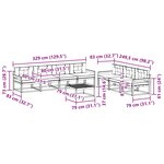 vidaXL Ensemble de canapés d'extérieur 7 pc Blanc et anthracite