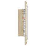 vidaXL Miroir LED de salle de bain Chêne sonoma 60x8 5x37 cm Acrylique