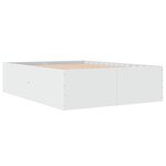 vidaXL Cadre de lit sans matelas blanc 120x190 cm