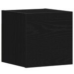 vidaXL Ensemble meuble TV 4 Pièces Chêne noir 130 5 x 30 x 140 cm