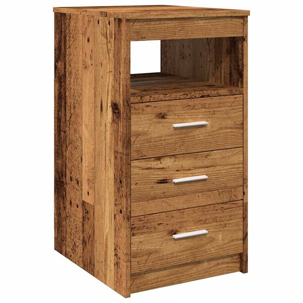 vidaXL Armoire à tiroirs vieux bois 40x50x76 cm bois d'ingénierie