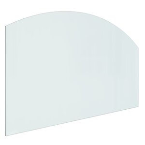 vidaXL Plaque de verre pour cheminée 100x60 cm