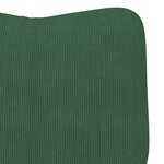 Chaise Relaxante vidaXL Vert Jungle en Velours Côtelé