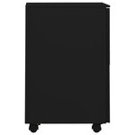 vidaXL Classeur mobile Noir 39x45x67 cm Acier