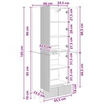 vidaXL Ensemble de Meubles 2 Pièces 66 x 34 5 x 95 cm Bois d'ingénierie