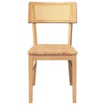 vidaXL Chaises à manger 2 Pièces bois massif caoutchouc