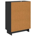 vidaXL Buffet Noir 66 x 34 5 x 90 cm Bois d'ingénierie