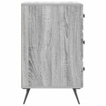 vidaXL Cabinet de chevet Sonoma gris 43 x 41 x 66 5 cm