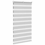 vidaXL Store zèbre gris clair largeur du tissu 85 9 cm polyester