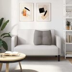 vidaXL Coussin de Dos Taupe 60 x 24 x 50 cm tissu